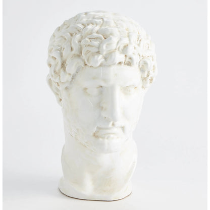 Hadrian Bust by Global Views in white. Made from unique in a modern style.