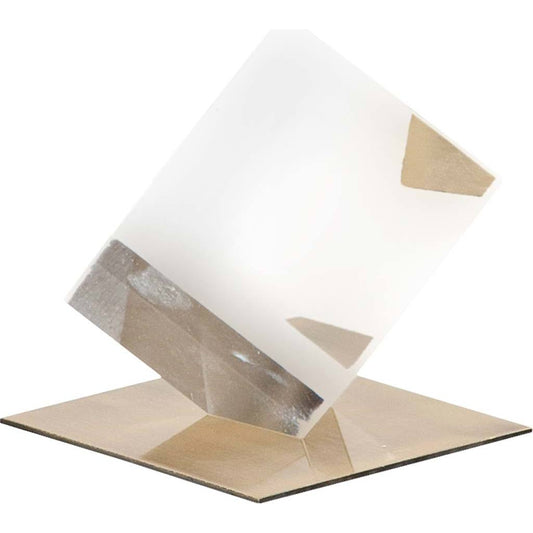 Lareina I Clear Cube by Mercana in transparent. Made from glass, metal in a modern style.