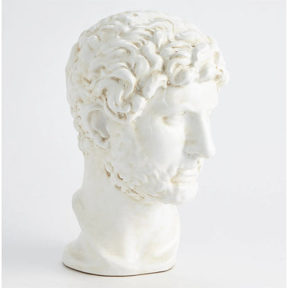 Hadrian Bust by Global Views in white. Made from unique in a modern style.