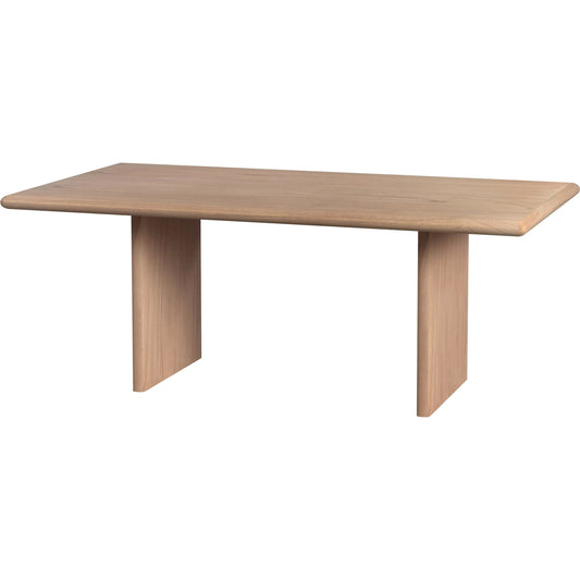 Halmstad Dining Table by Butler Specialty Company in light brown. Made from mdf, mindi solids, mindi veneer in a unique style.