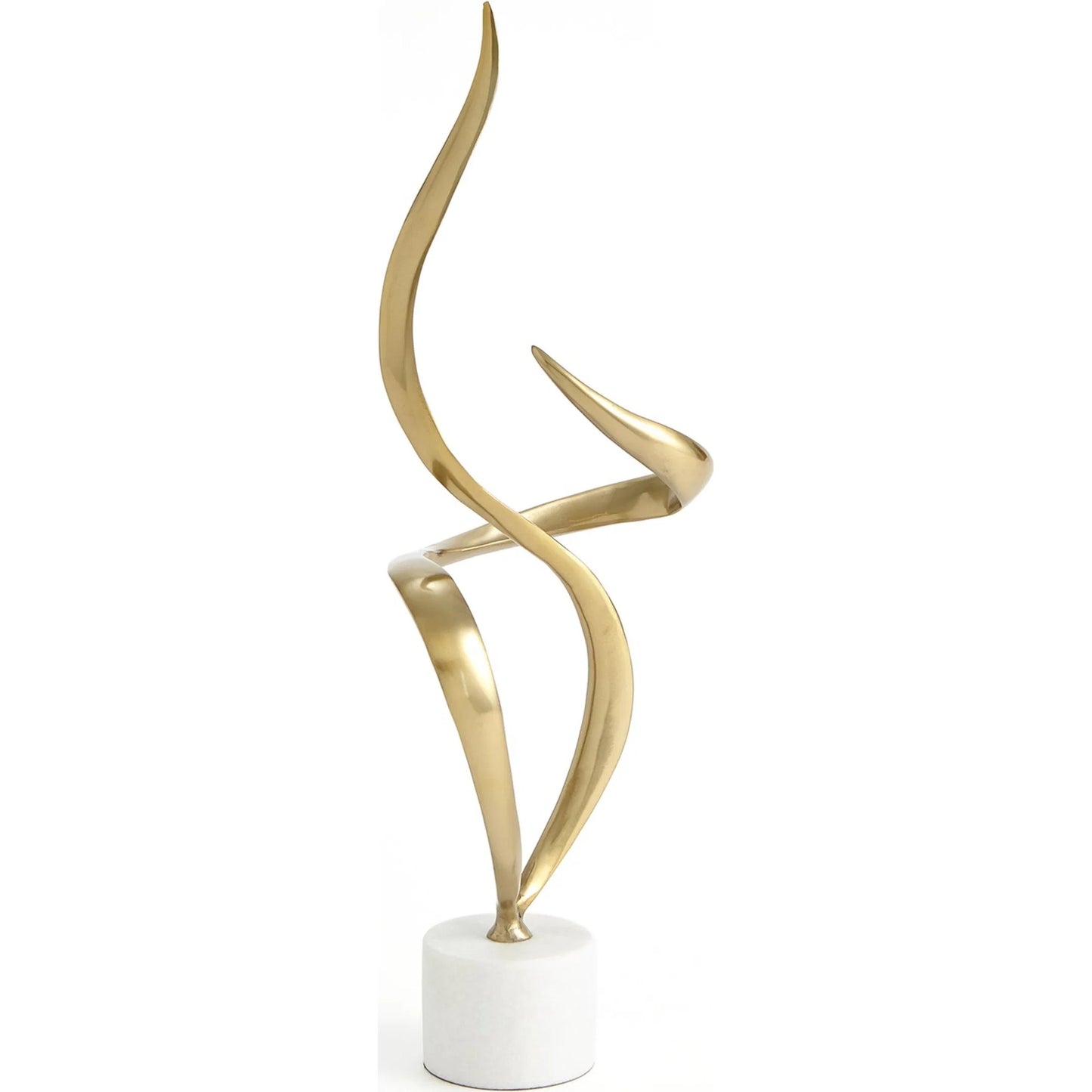 002 SI-2324522 | Additional Silo | Swirl Metal Sculpture by Global Views in brass and marble. Made from unique in a transitional style.