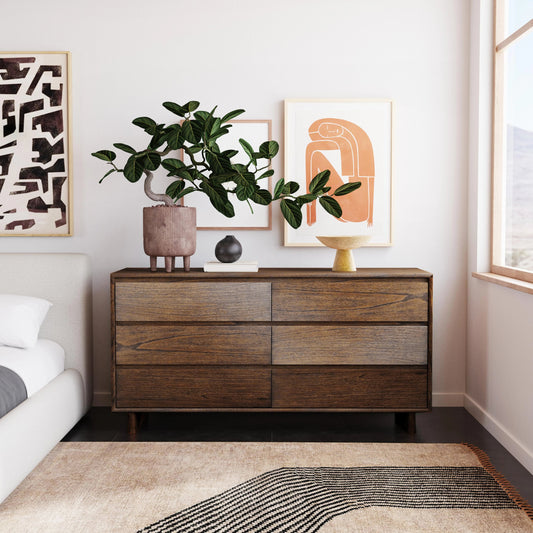Halmstad Dresser by Butler Specialty Company. Made from mindi wood, mdf, mindi veneer in a modern style.