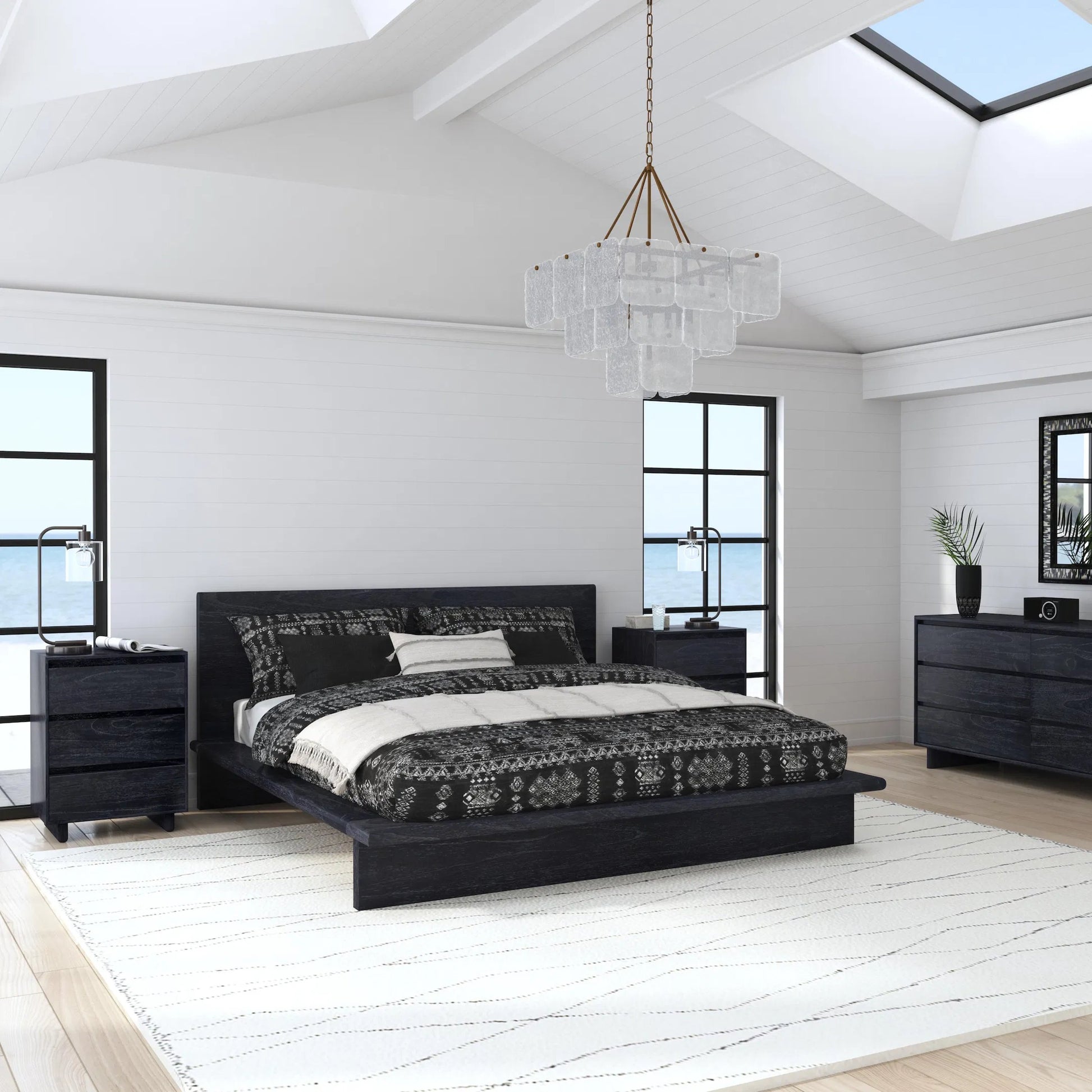 Halmstad Dresser by Butler Specialty Company in black. Made from mdf, mindi wood, mindi veneer in a modern style.