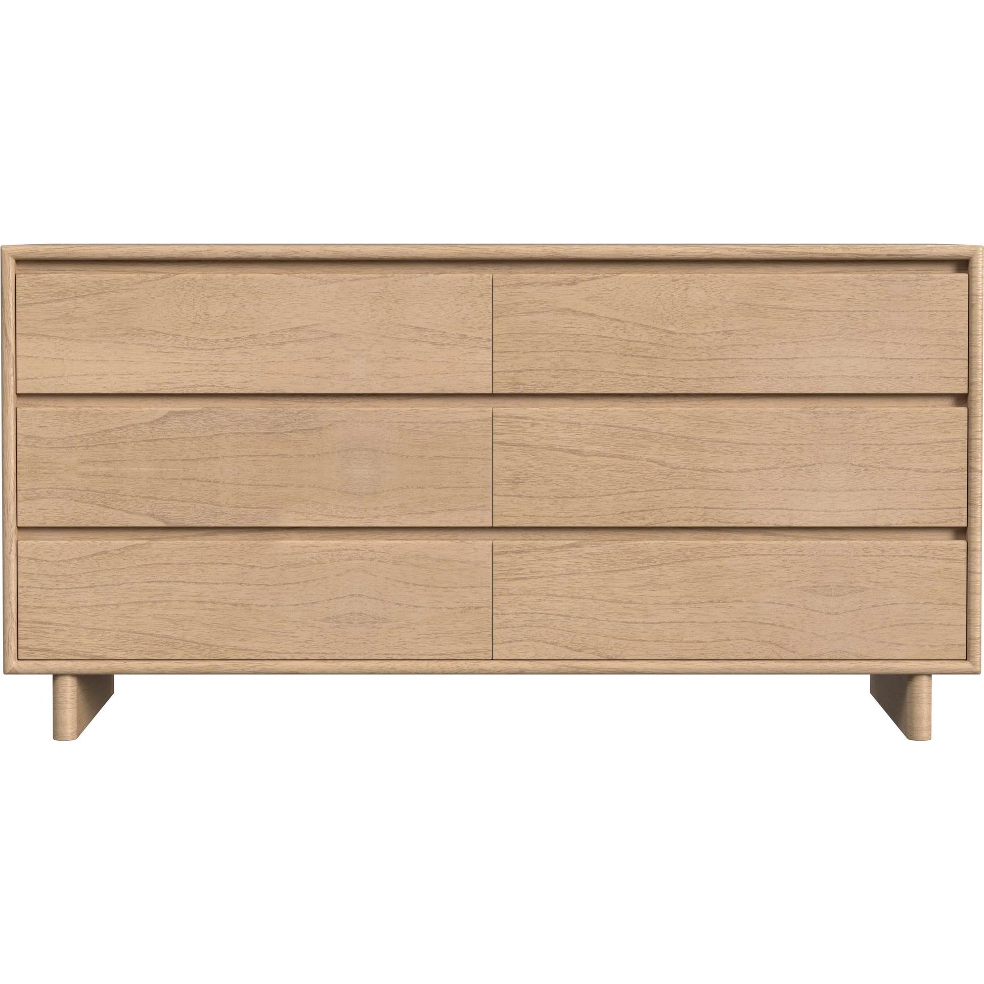 Halmstad 6 Drawer Dresser by Butler Specialty Company in light brown. Made from mdf: 50%, mindi wood: 40%, mindi veneer: 10% in a unique style.