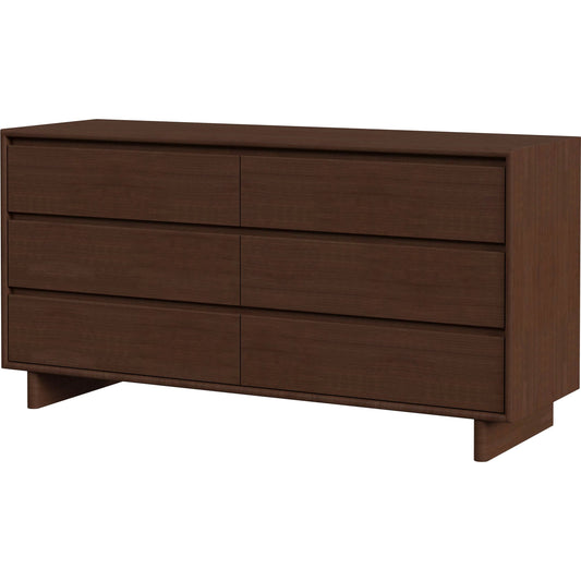 001 SI-2458700 | Primary Silo | Halmstad Dresser by Butler Specialty Company in brown. Made from mdf, mindi wood, mindi veneer in a unique style.