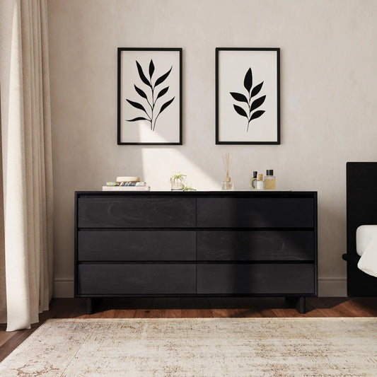 Halmstad Dresser by Butler Specialty Company in black. Made from mdf, mindi wood, mindi veneer in a unique style.
