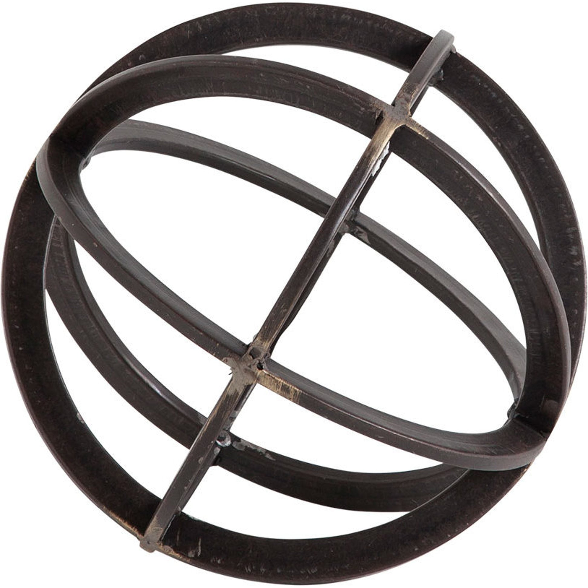 Galenna I Circular Decorative Orb by Mercana in black. Made from unique in a modern style.