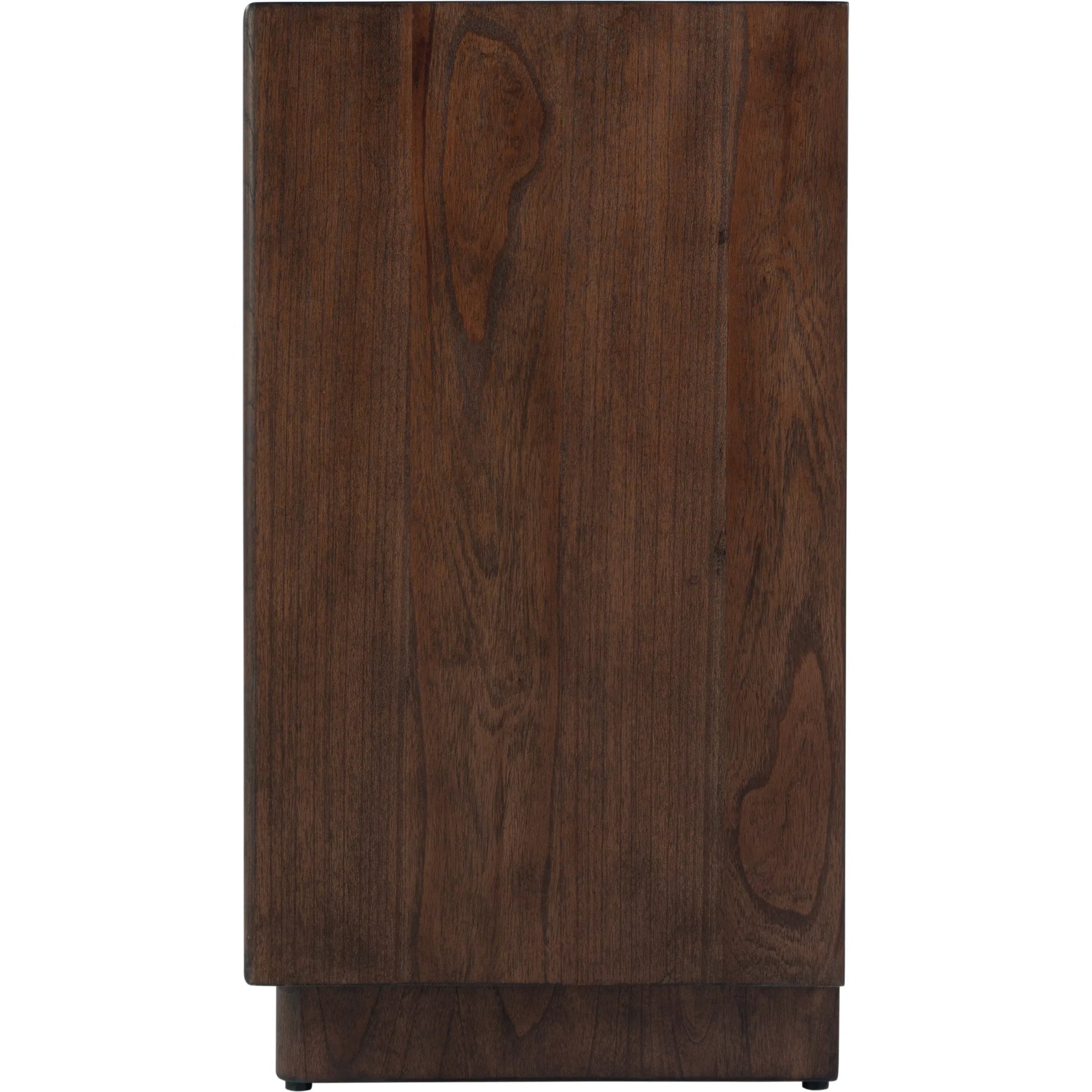 Halmstad Wood Panel 3-Drawer Nightstand by Butler Specialty Company in brown. Made from mdf, mindi wood and mindi veneers in a unique style.