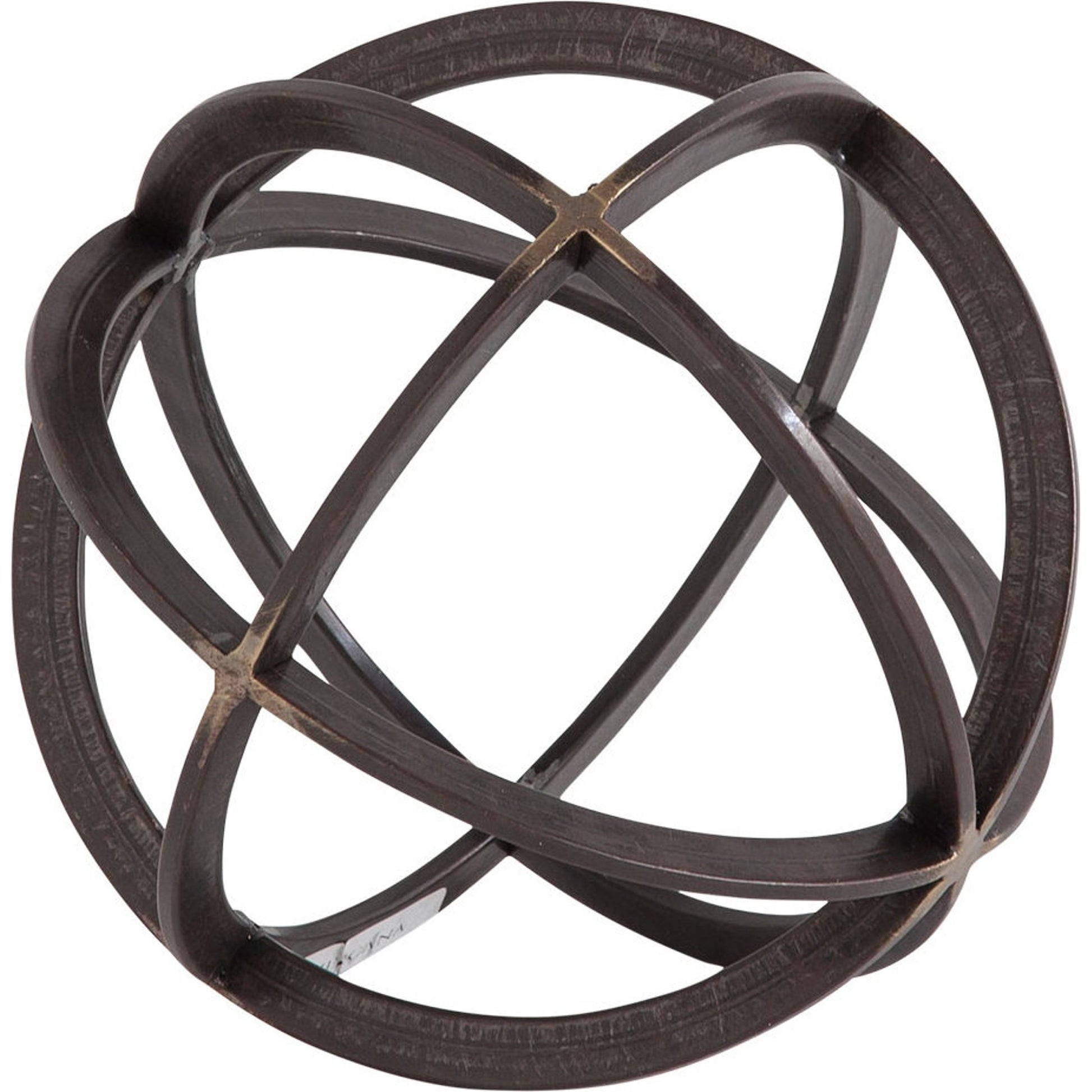 Galenna II Circular Decorative Orb by Mercana in black. Made from unique in a modern style.