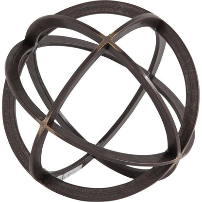 Galenna II Circular Decorative Orb by Mercana in black. Made from unique in a modern style.