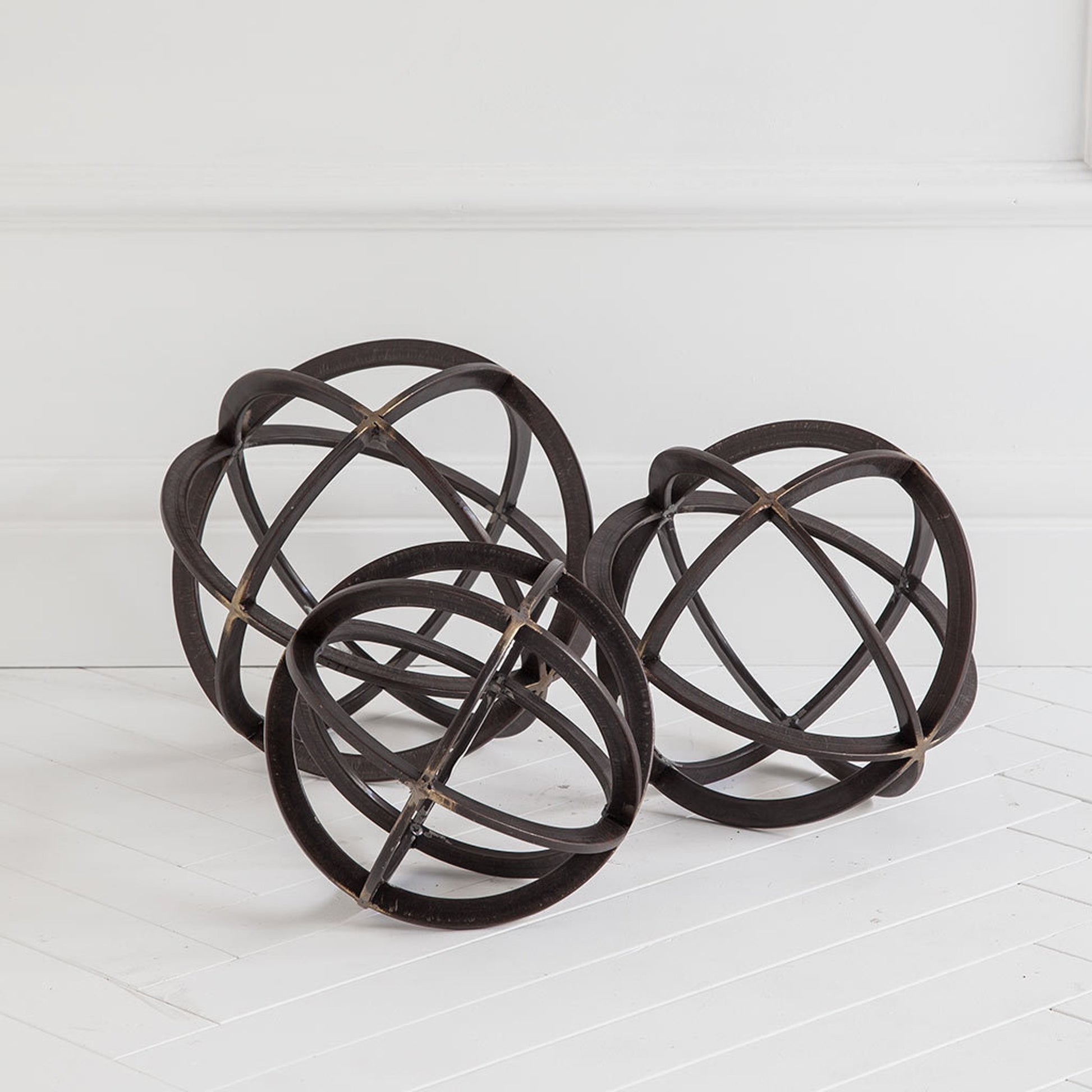 Galenna II Circular Decorative Orb by Mercana in black. Made from unique in a modern style.