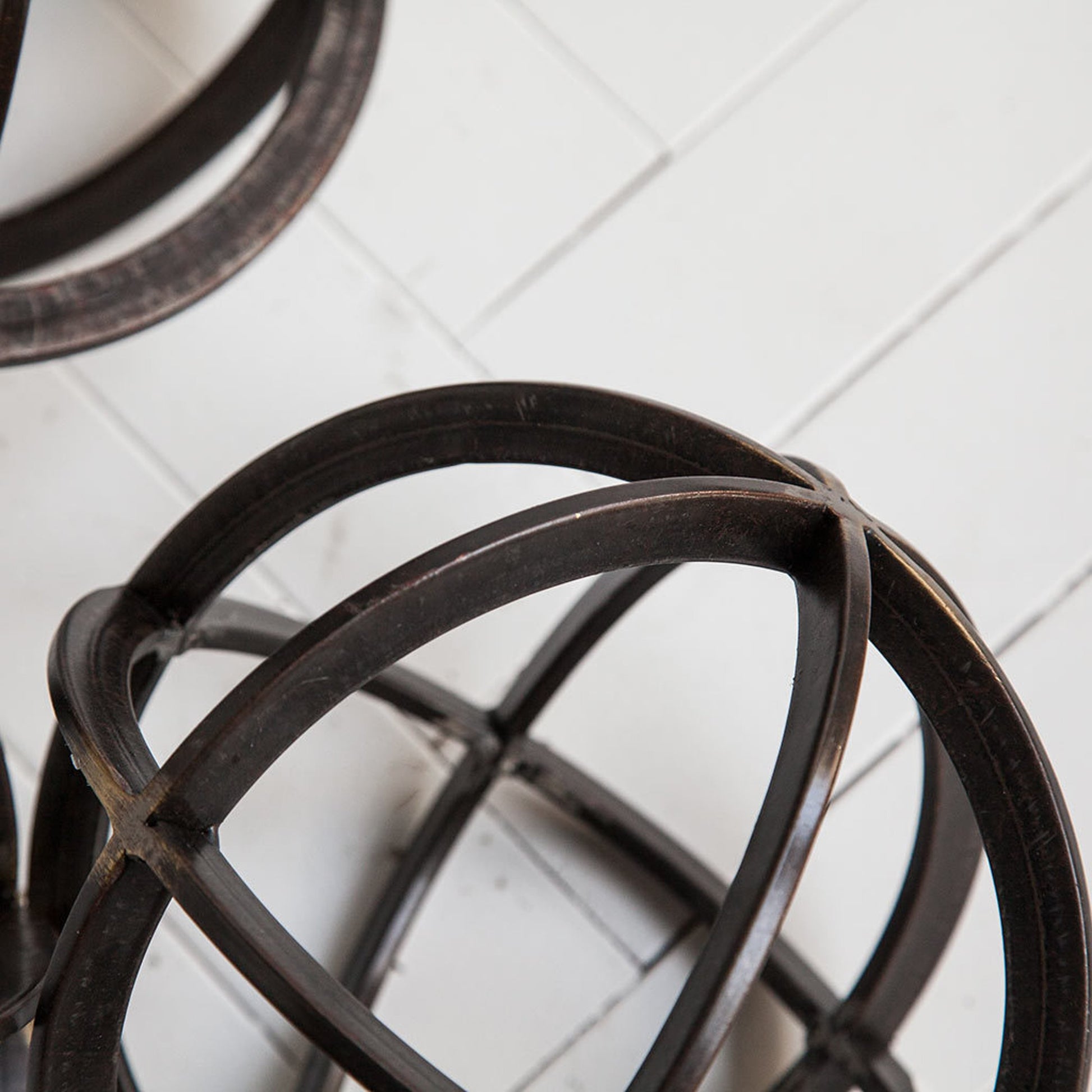 Galenna II Circular Decorative Orb by Mercana in black. Made from unique in a modern style.