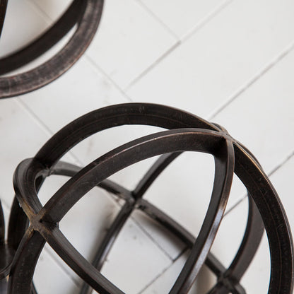 Galenna II Circular Decorative Orb by Mercana in black. Made from unique in a modern style.