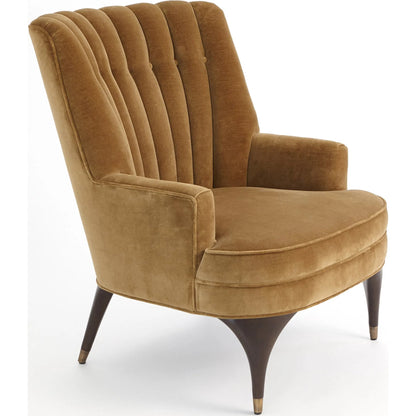 Duncan Chair by Global Views. Made from rubberwood, wood, fabric, 100% cotton velvet made in usa, double rub: 50, 000 in a transitional style.