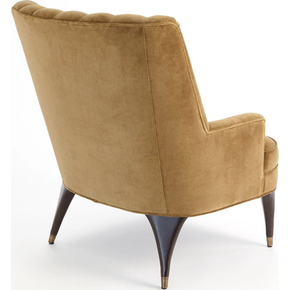 Duncan Chair by Global Views. Made from rubberwood, wood, fabric, 100% cotton velvet made in usa, double rub: 50, 000 in a transitional style.