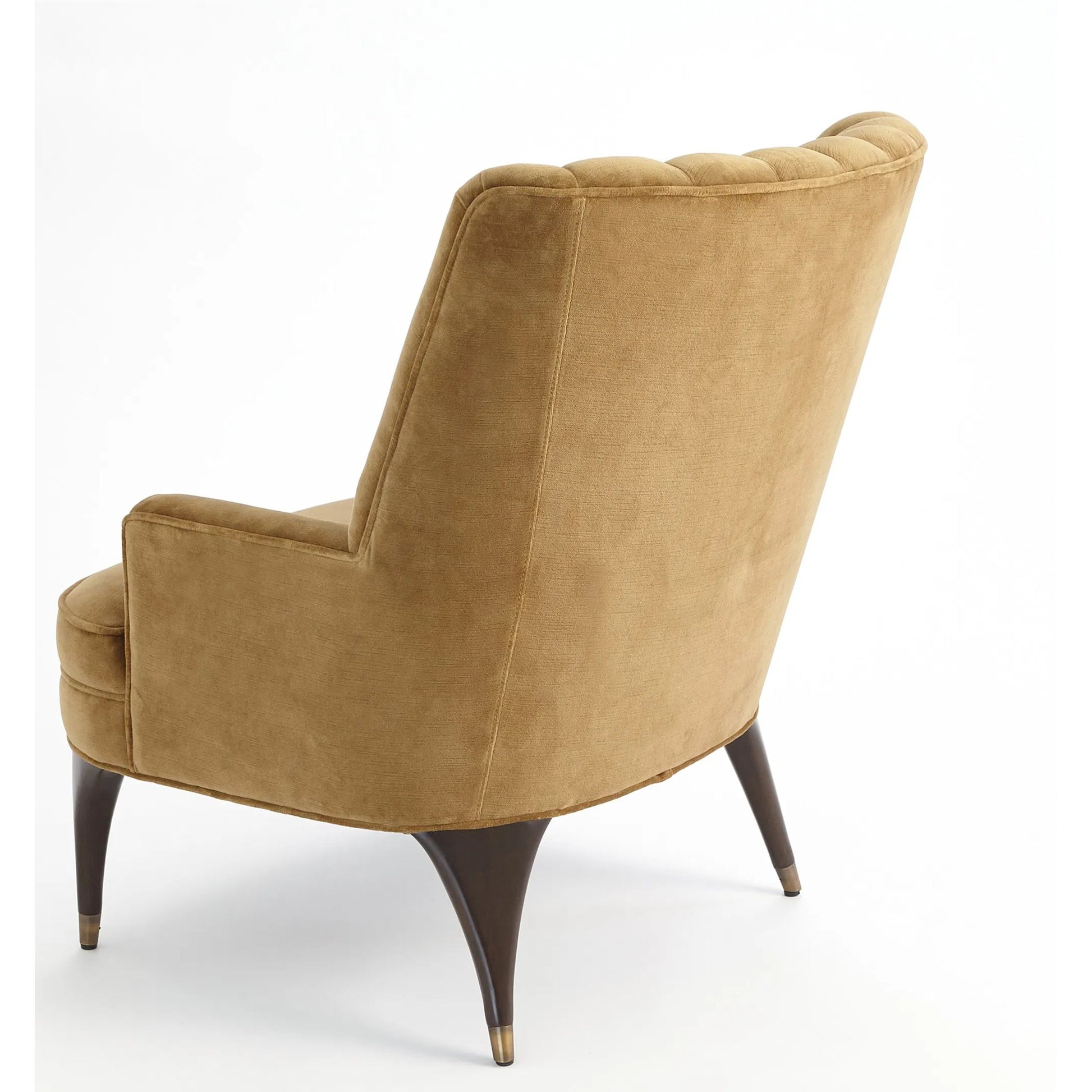 Duncan Chair by Global Views. Made from rubberwood, wood, fabric, 100% cotton velvet made in usa, double rub: 50, 000 in a transitional style.