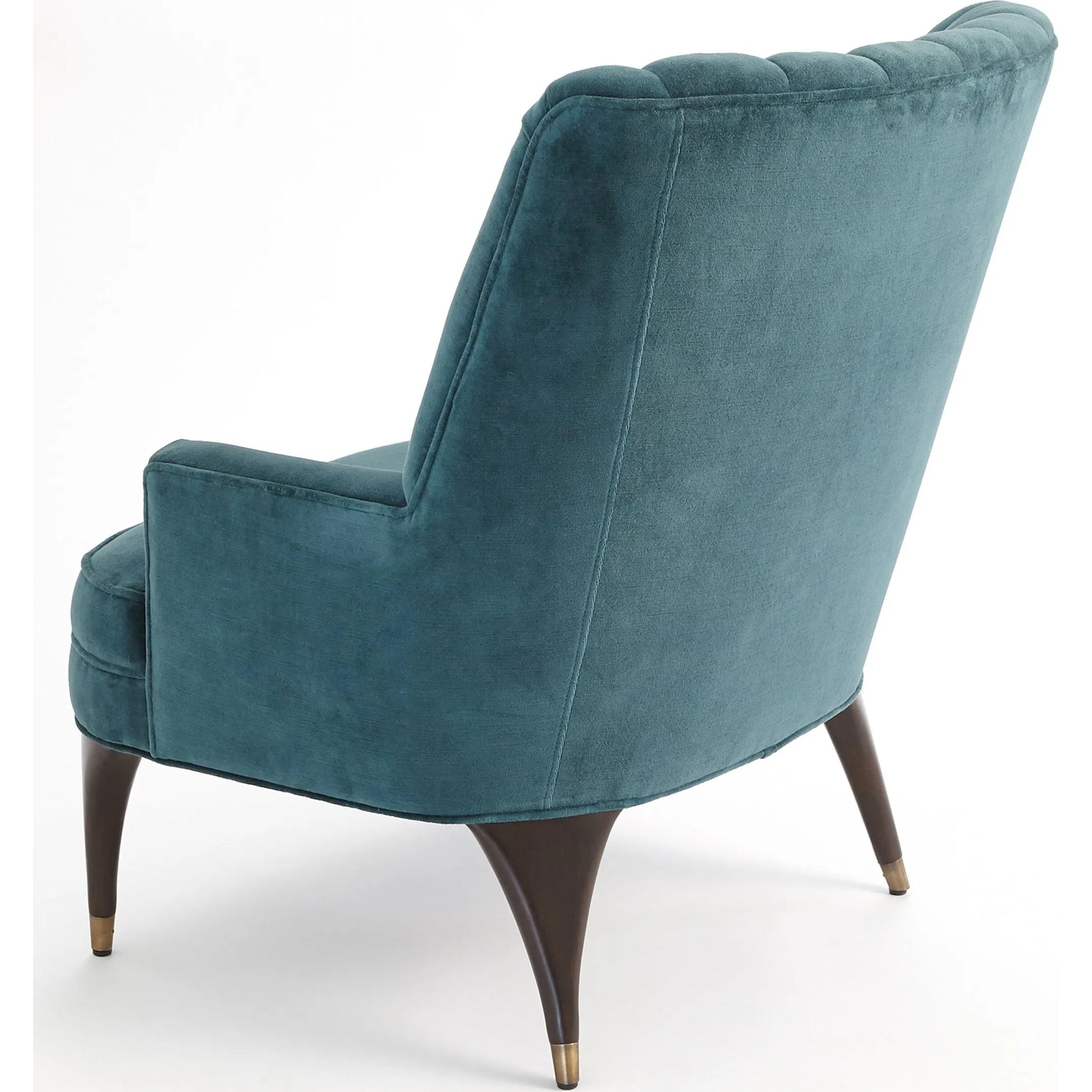 Duncan Chair by Global Views. Made from rubberwood, wood, fabric, 100% cotton velvet made in usa, double rub: 50, 000 in a transitional style.