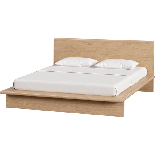 Halmstad Wood Platform Bed by Butler Specialty Company in light brown. Made from mindi wood, mdf, mindi veneer in a unique style.