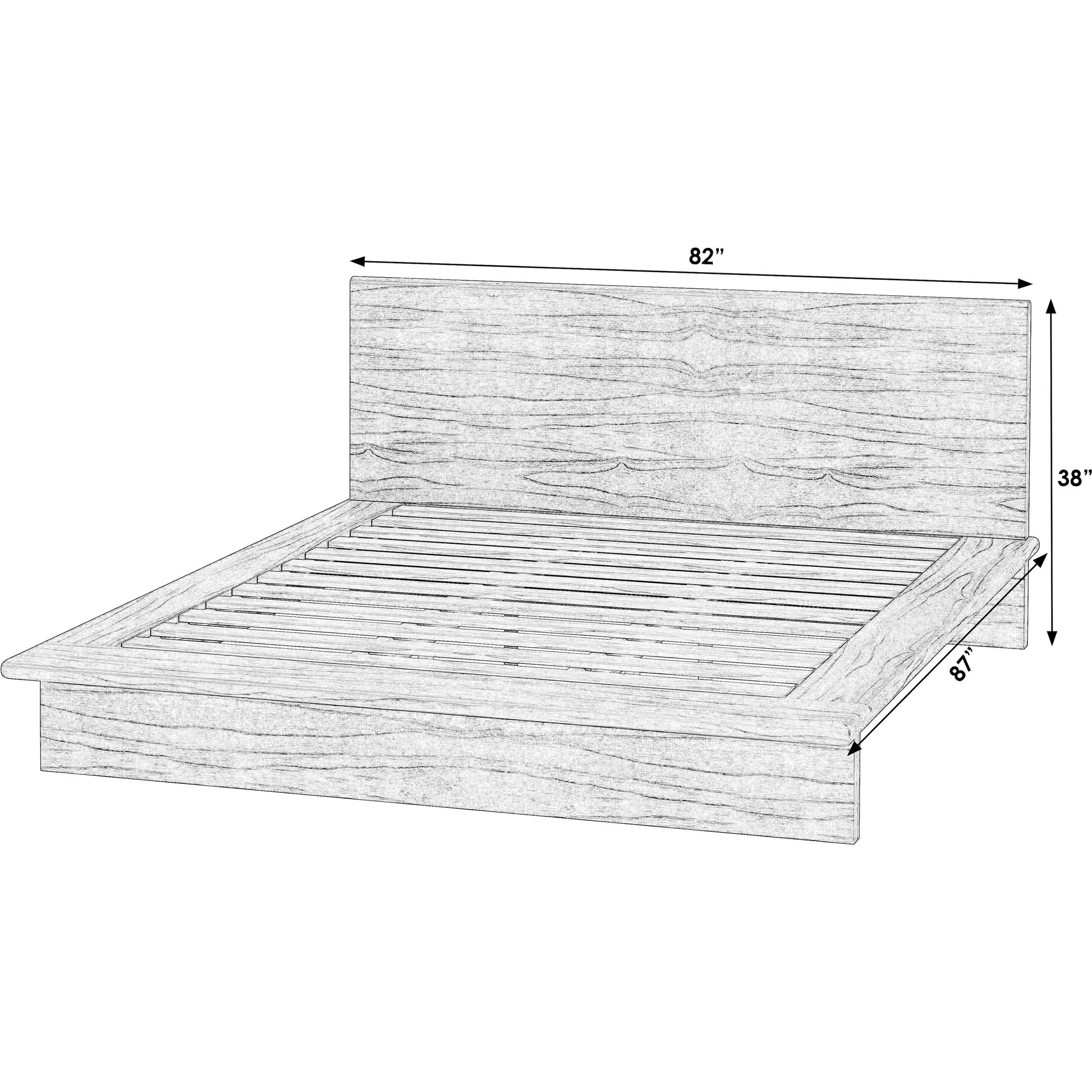 Halmstad Wood Platform Bed by Butler Specialty Company. Made from mindi wood, mdf, mindi veneer in a unique style.