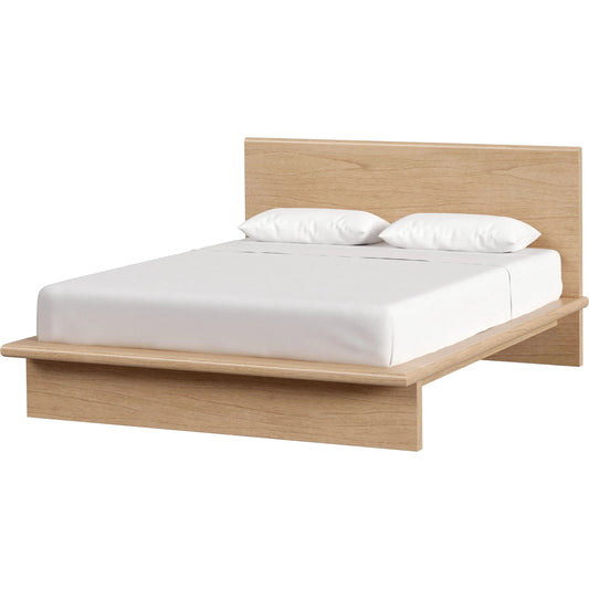 Halmstad Wood Platform Bed by Butler Specialty Company in light brown. Made from mindi wood, mdf, mindi veneer in a unique style.