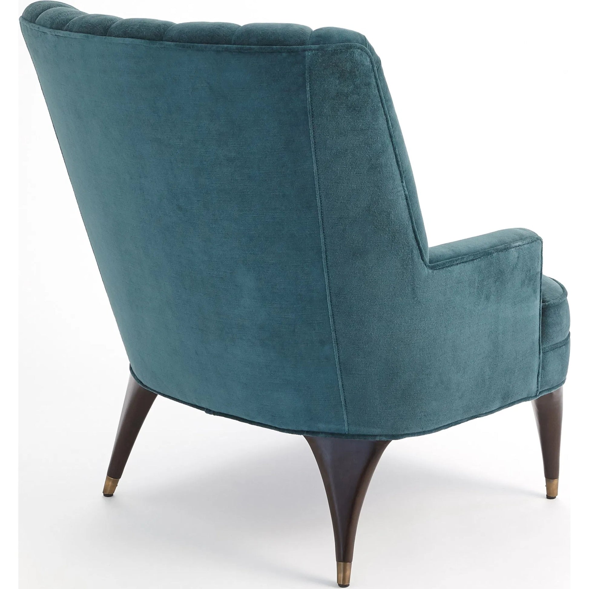 Duncan Chair by Global Views. Made from rubberwood, wood, fabric, 100% cotton velvet made in usa, double rub: 50, 000 in a transitional style.