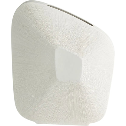 Offset Square Scratch Vase by Global Views. Made from ceramic in a modern style.