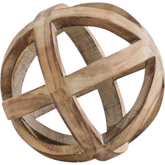 Tibik Wooden Orb by Mercana in natural. Made from unique in a coastal style.
