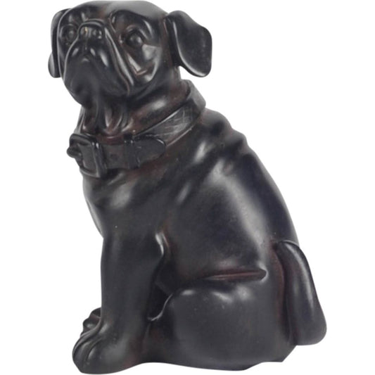Cadence Pug Dog by Mercana in black. Made from unique in a traditional style.