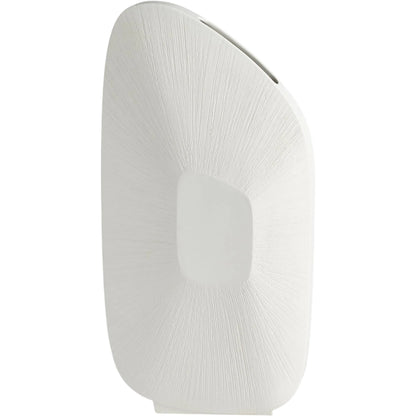 Offset Square Scratch Vase by Global Views. Made from ceramic in a modern style.