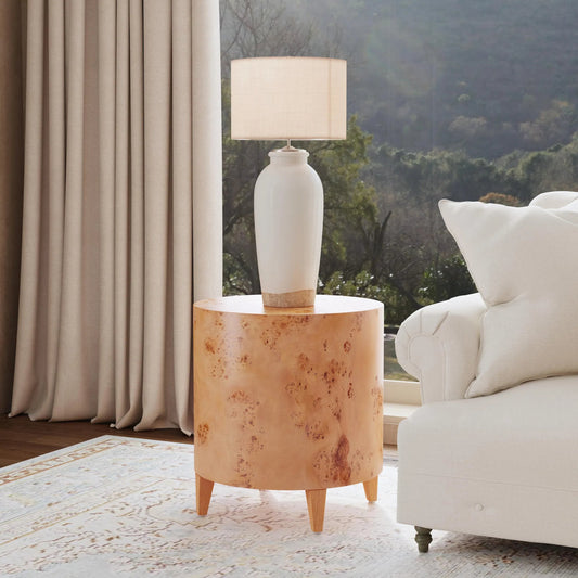 Billie End Table by Butler Specialty Company. Made from mindi wood, mappa burl veneer, mdf, mixed wood in a unique style.