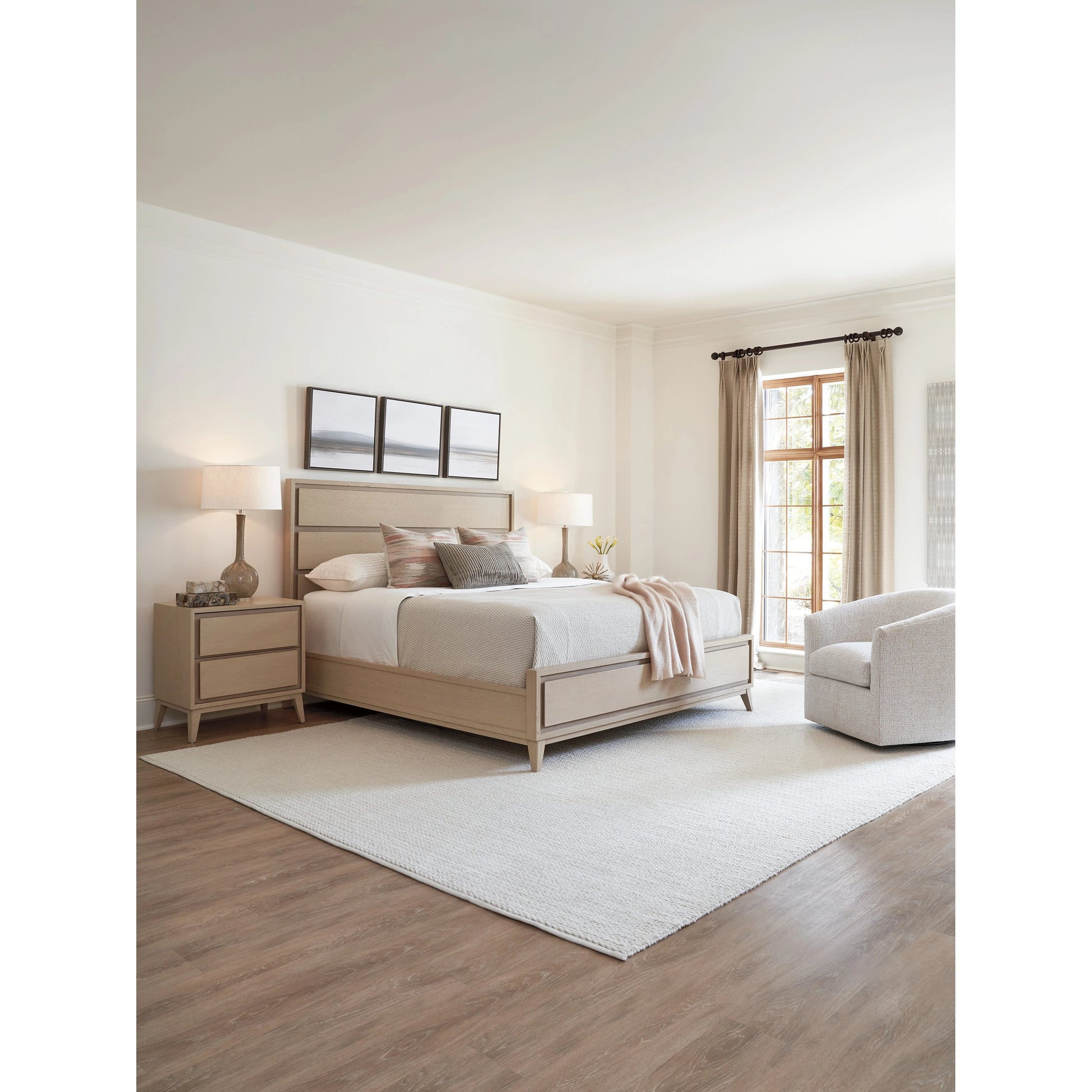 Ashbourne Panel Bed by Tommy Bahama Home in sand drift. Made from unique in a modern style.