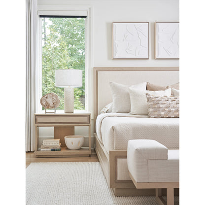 Grayson Upholstered Bed by Tommy Bahama Home in sand drift. Made from unique in a modern style.