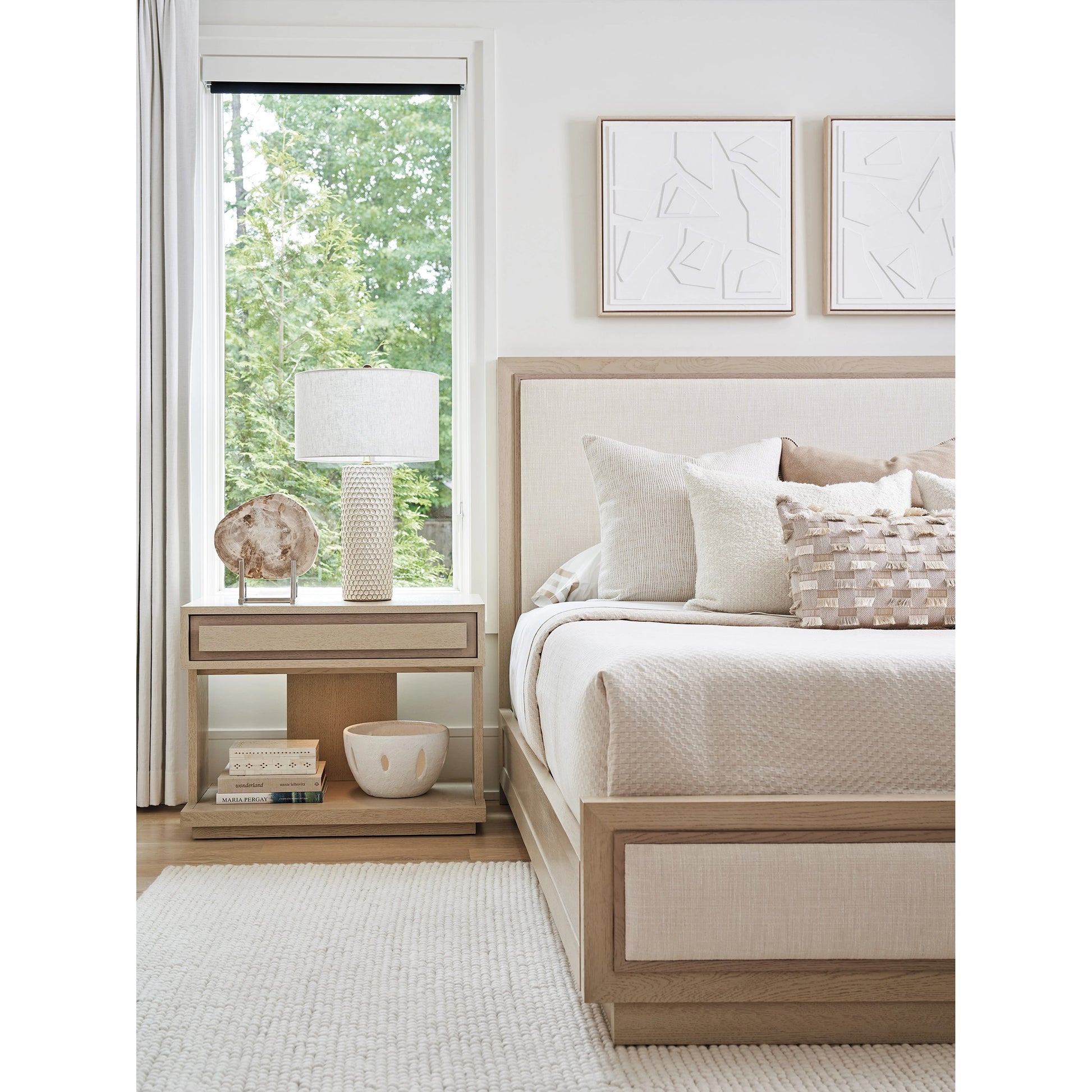 Grayson Upholstered Bed by Tommy Bahama Home in sand drift. Made from unique in a modern style.