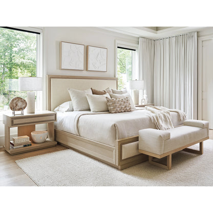 Grayson Upholstered Bed by Tommy Bahama Home in sand drift. Made from unique in a modern style.