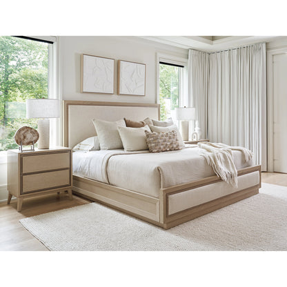 Grayson Upholstered Bed by Tommy Bahama Home in sand drift. Made from unique in a modern style.