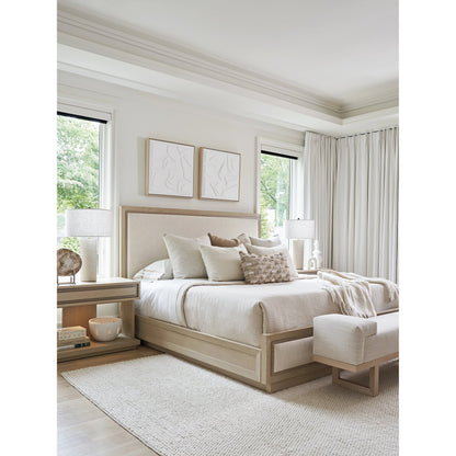 Grayson Upholstered Bed by Tommy Bahama Home in sand drift. Made from unique in a modern style.