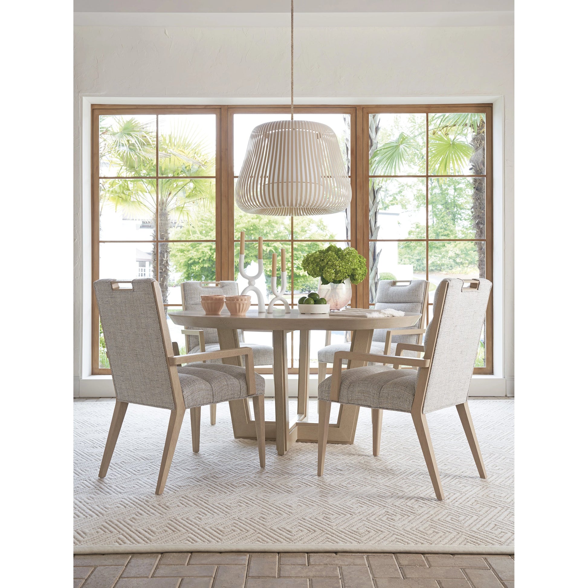 Aiden Channeled Upholstered Arm Chair by Tommy Bahama Home in sand drift. Made from unique in a modern style.