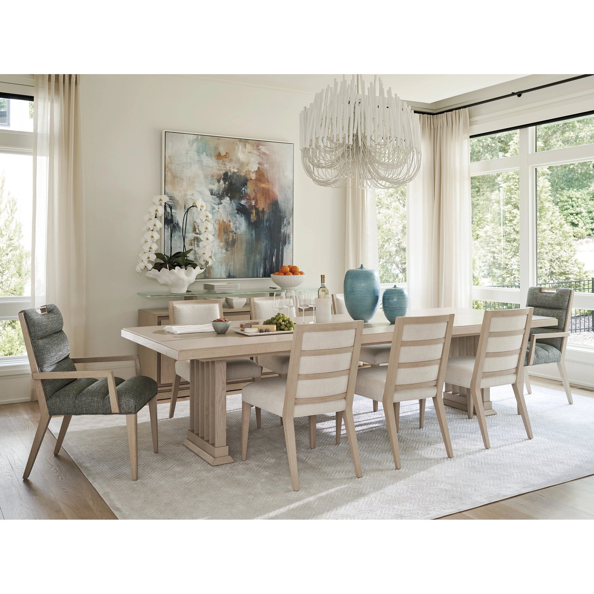 Nicholas Upholstered Side Chair by Tommy Bahama Home in sand drift. Made from unique in a modern style.