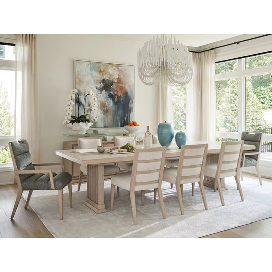Nicholas Upholstered Side Chair by Tommy Bahama Home in sand drift. Made from unique in a modern style.