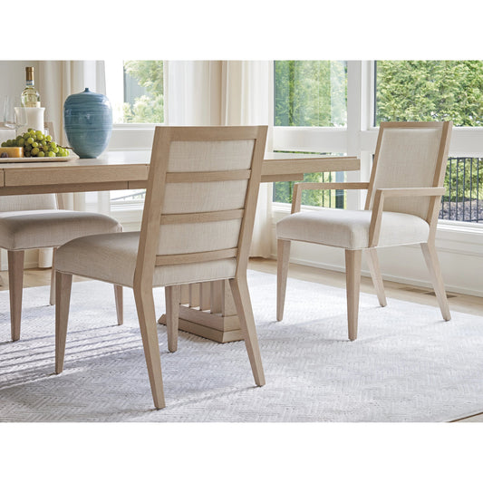 Nicholas Upholstered Arm Chair by Tommy Bahama Home in sand drift. Made from unique in a modern style.