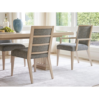 Nicholas Upholstered Arm Chair by Tommy Bahama Home in sand drift. Made from unique in a modern style.