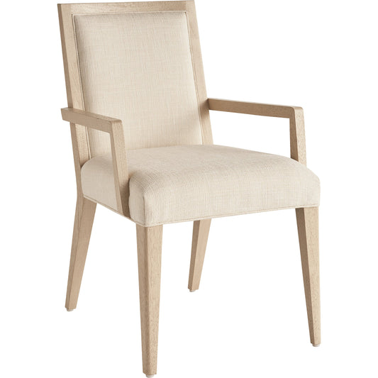 Nicholas Upholstered Arm Chair by Tommy Bahama Home in sand drift. Made from unique in a modern style.