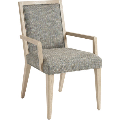Nicholas Upholstered Arm Chair by Tommy Bahama Home in sand drift. Made from unique in a modern style.