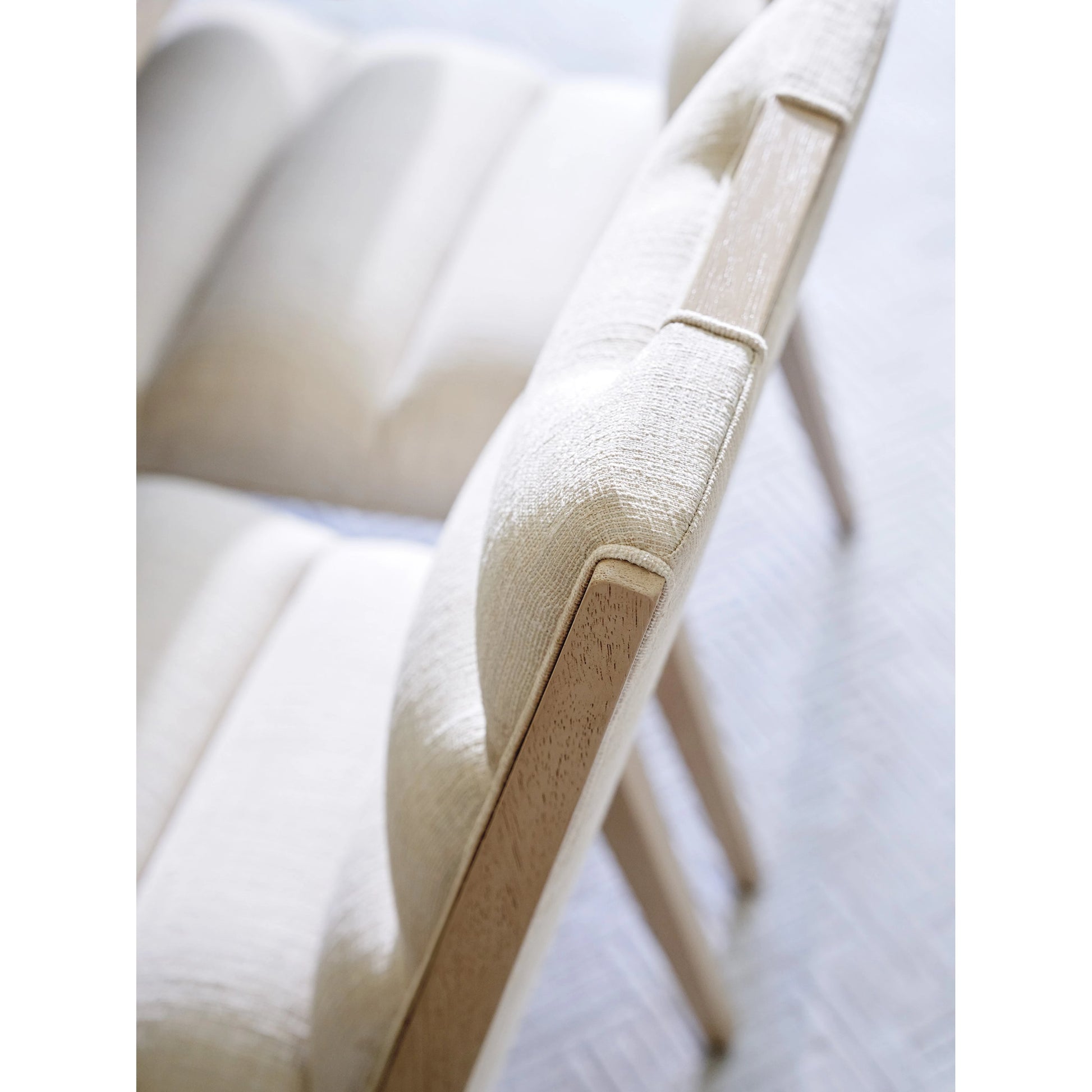 Aiden Channeled Upholstered Side Chair by Tommy Bahama Home in sand drift. Made from unique in a modern style.