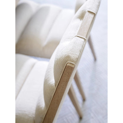 Aiden Channeled Upholstered Side Chair by Tommy Bahama Home in sand drift. Made from unique in a modern style.