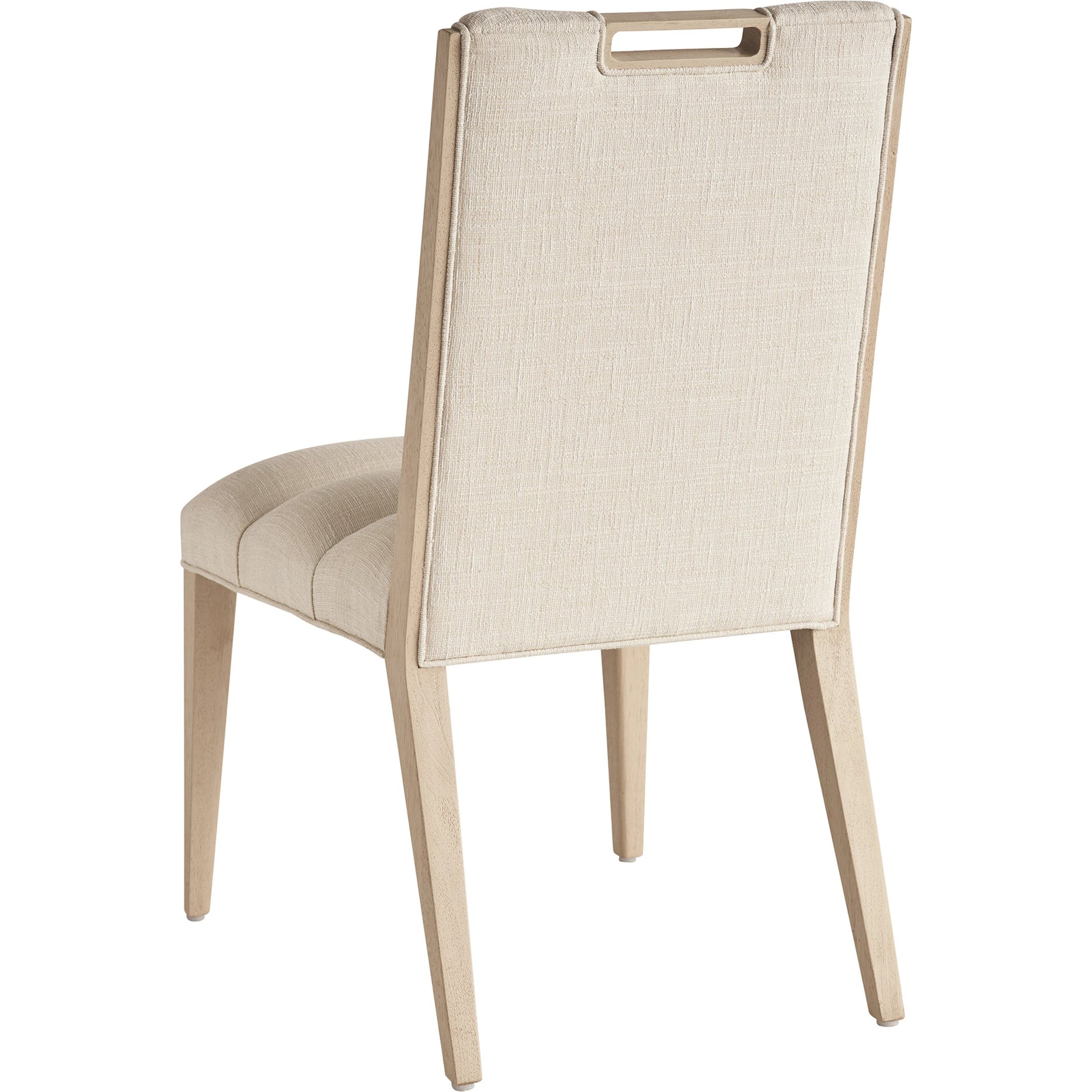 Aiden Channeled Upholstered Side Chair by Tommy Bahama Home in sand drift. Made from unique in a modern style.