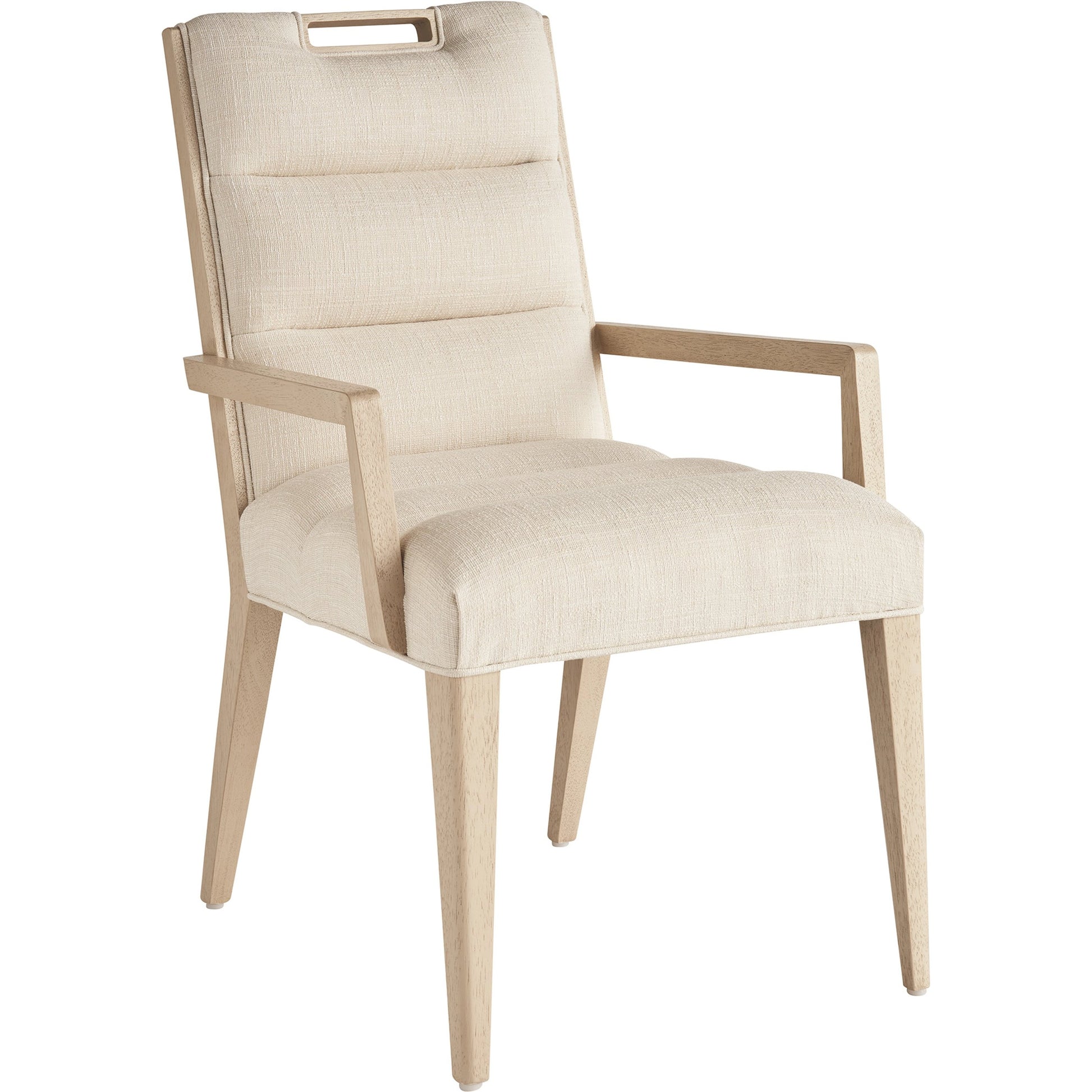Aiden Channeled Upholstered Arm Chair by Tommy Bahama Home in sand drift. Made from unique in a modern style.