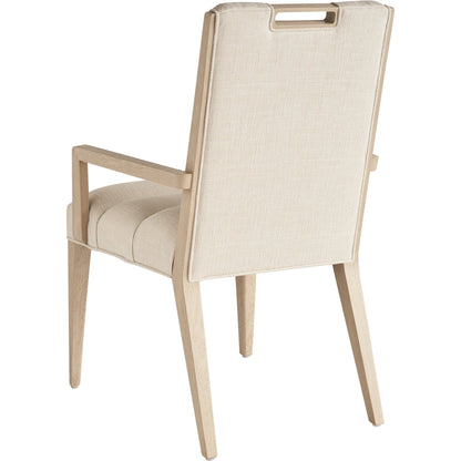 Aiden Channeled Upholstered Arm Chair by Tommy Bahama Home in sand drift. Made from unique in a modern style.