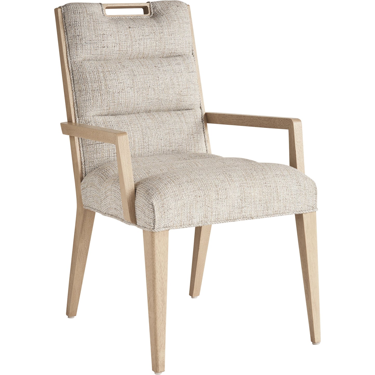 021 SI-2136894 | Primary Silo | Aiden Channeled Upholstered Arm Chair by Tommy Bahama Home in sand drift. Made from unique in a modern style.