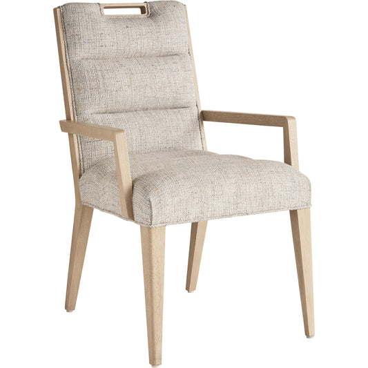 Aiden Channeled Upholstered Arm Chair by Tommy Bahama Home in sand drift. Made from unique in a modern style.